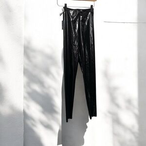 NWT Wilfred free artizia Black Shiny Leggings xxs wet look luxury xxs